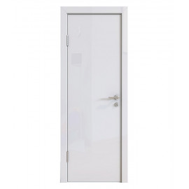 Дверь межкомнатная 500 с алюминиевой кромкой, глянец (глухая)